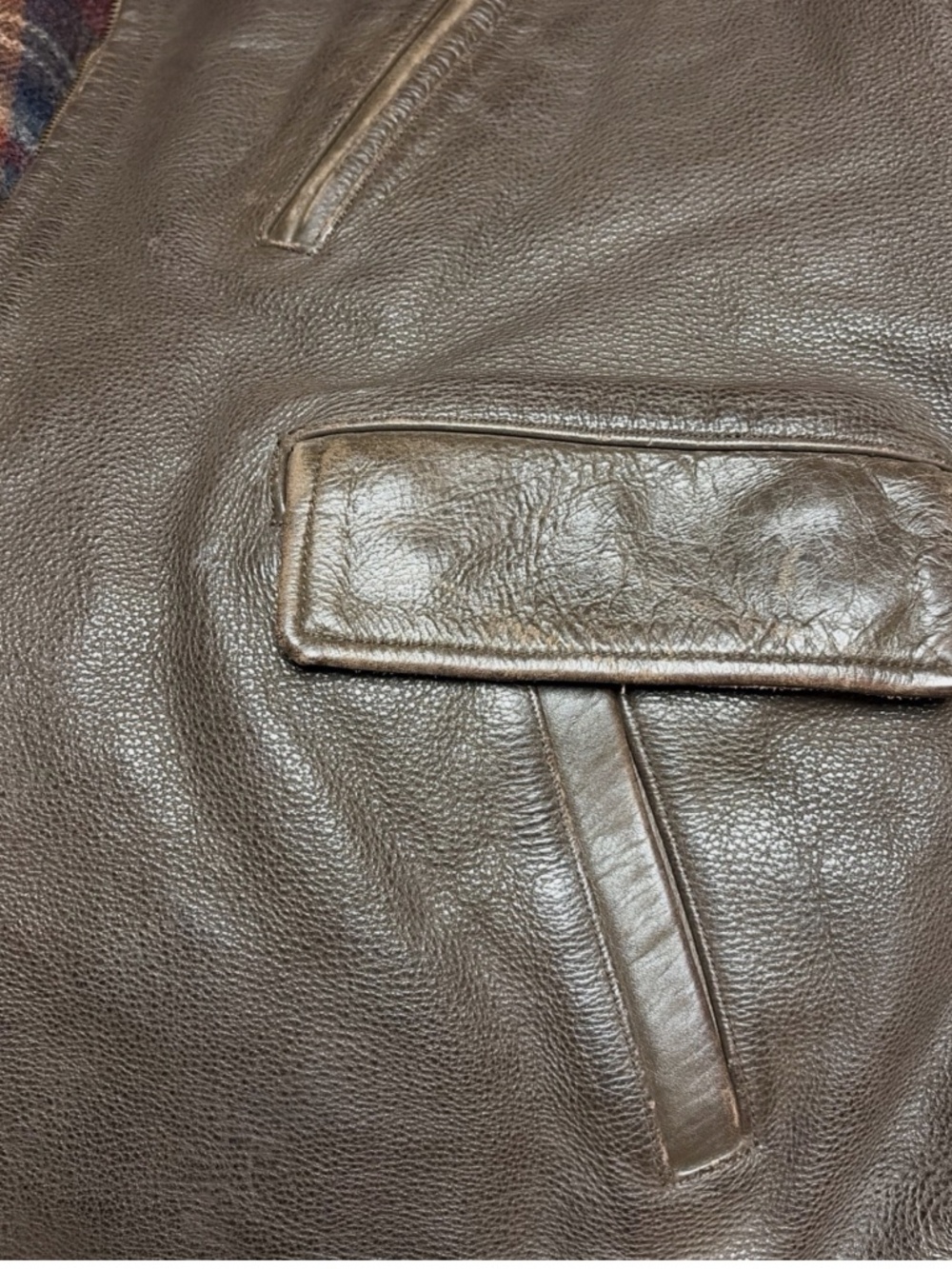 RRL Ralph Lauren  Leather Jacket Double RL VNTG 1990's USA Triple Star Shearling - Picture 5 of 16